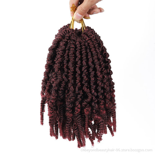 New hairstyle  pre twisted Spring Twist Crochet Hair private label Bomb Twist Hair